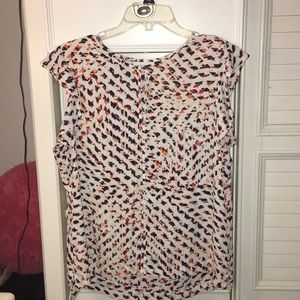 Liz Claiborne - Orange And White Blouse!!